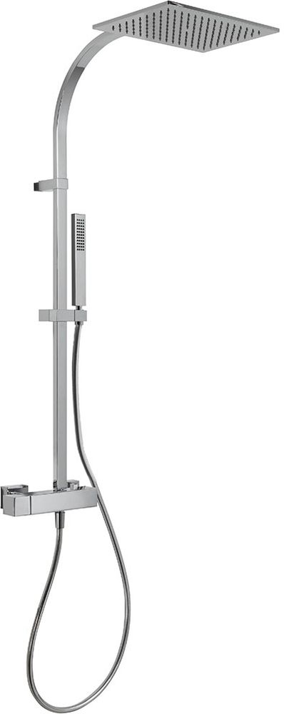 Tres Slim Exclusive Duschset Wandmontage mit Regenbrause chrom 202.191.01