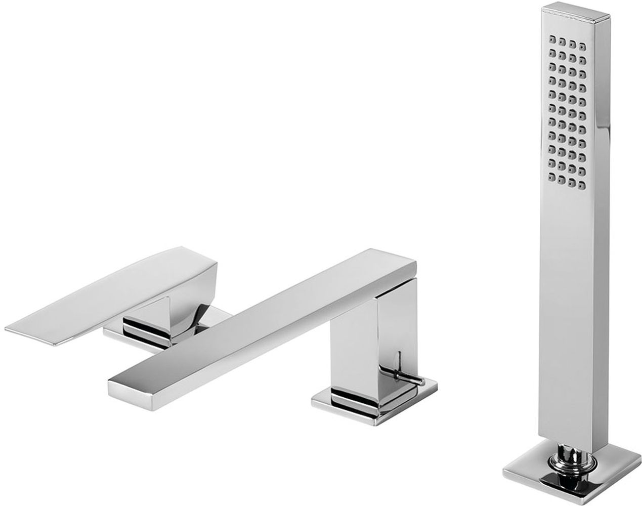 Tres Slim Exclusive Badewannen- und Duscharmatur awannenmontiert chrom 202.161.03