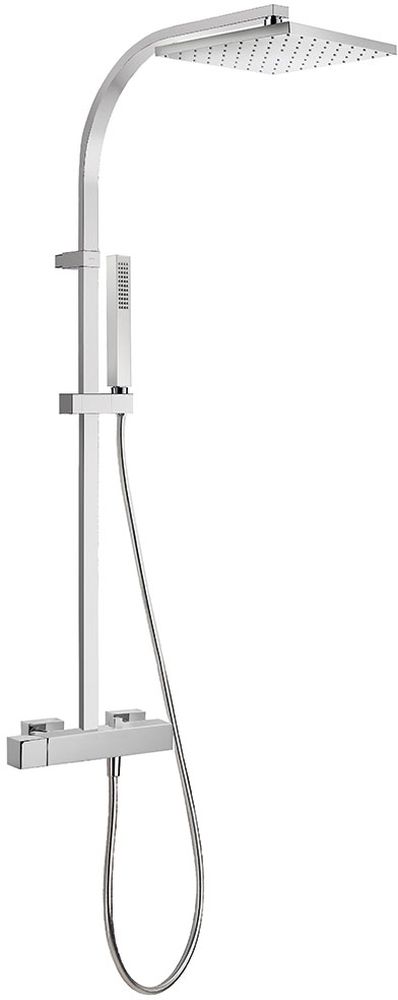 Tres Cuadro-Tres Duschset Wandmontage mit Regenbrause chrom 007.191.01