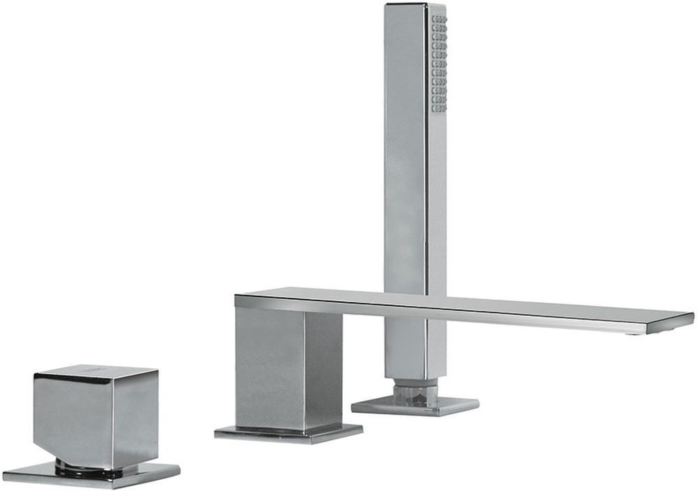 Tres Cuadro-Tres Badewannen- und Duscharmatur awannenmontiert chrom 006.161.06