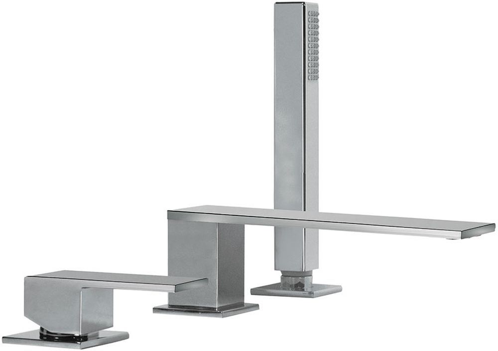 Tres Cuadro-Tres Badewannen- und Duscharmatur awannenmontiert chrom 006.161.05