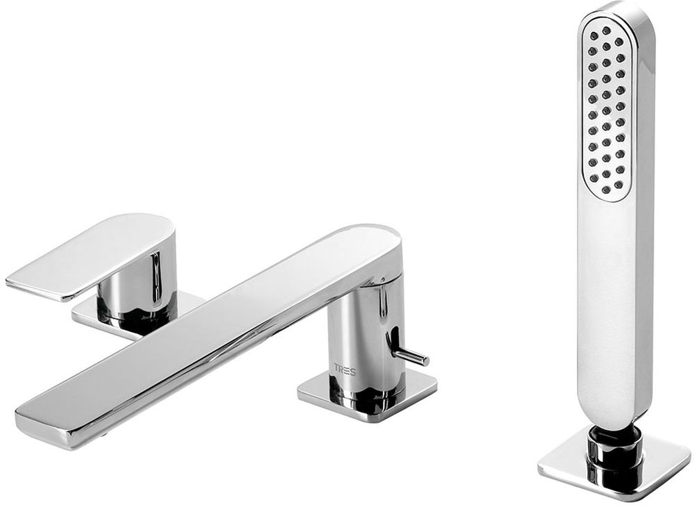 Tres Loft-Tres Badewannen- und Duscharmatur awannenmontiert chrom 200.162.01