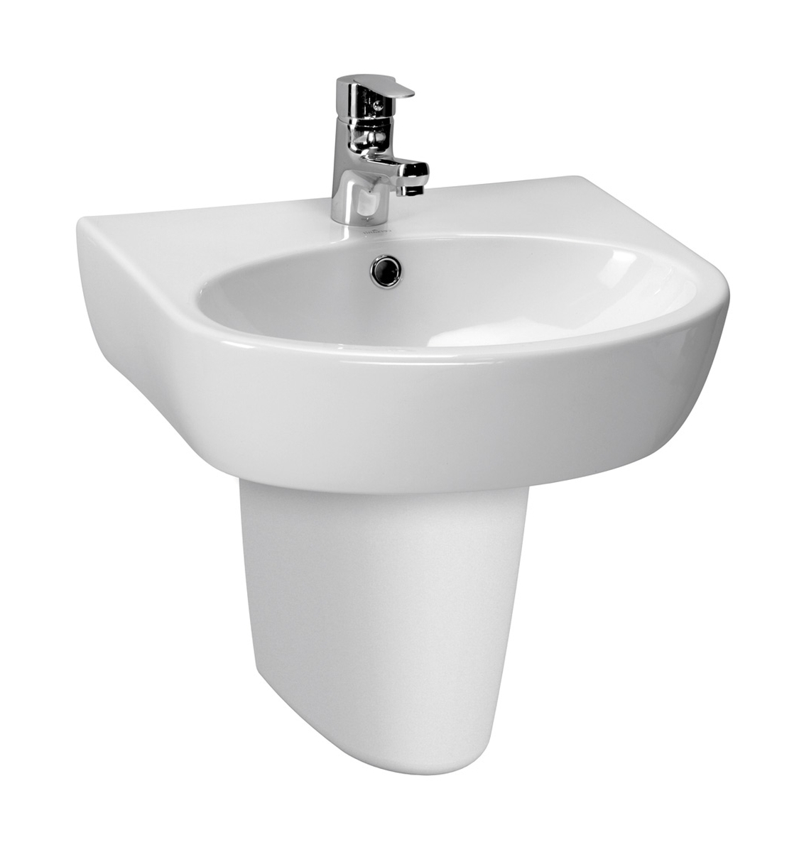 Cersanit Parva Waschbecken 50x40 cm halbrund Klassisch weiß K27-030