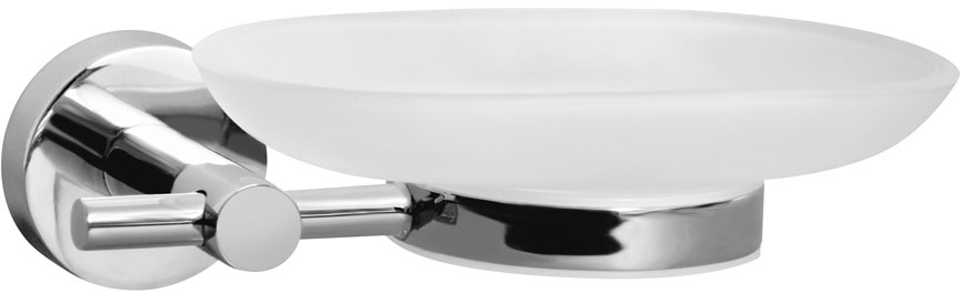 BISK For You Seifenschale stehende chrom-weiß 01176