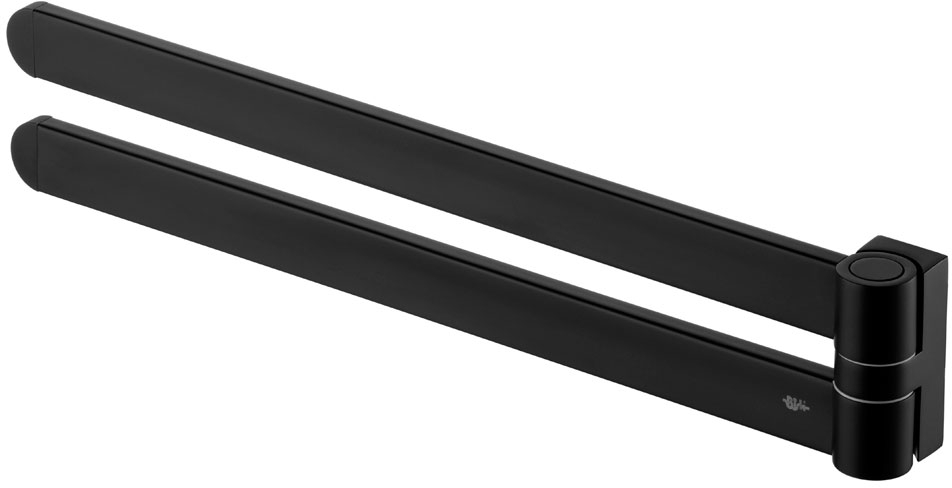 BISK Futura black Handtuchhalter schwarz 02968