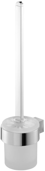 BISK Futura silver Klobürste verschraubt chrom-glas 02986