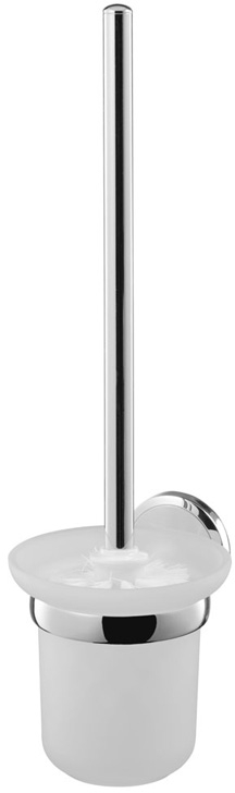 BISK Sensation Klobürste aufklebbar chrom-glas 03094