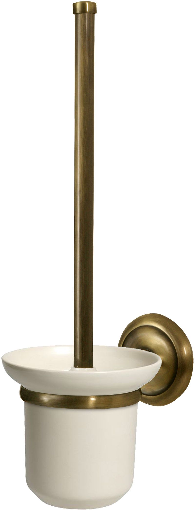 BISK Deco Klobürste verschraubt messing-keramik 00412