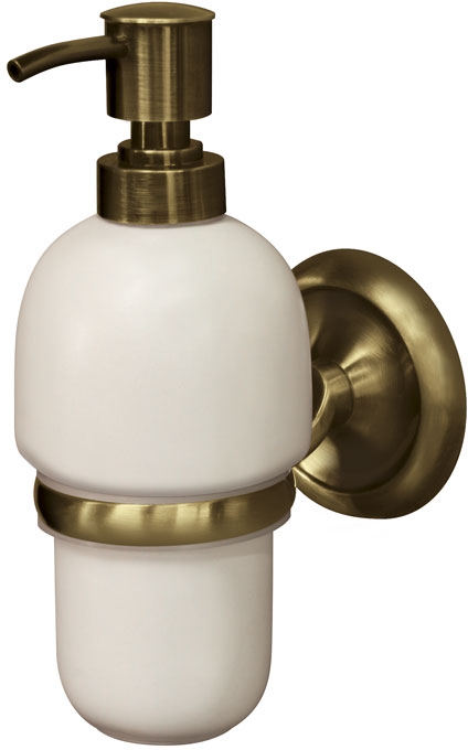 BISK Deco Seifenspender 250 ml keramik-messing 02213