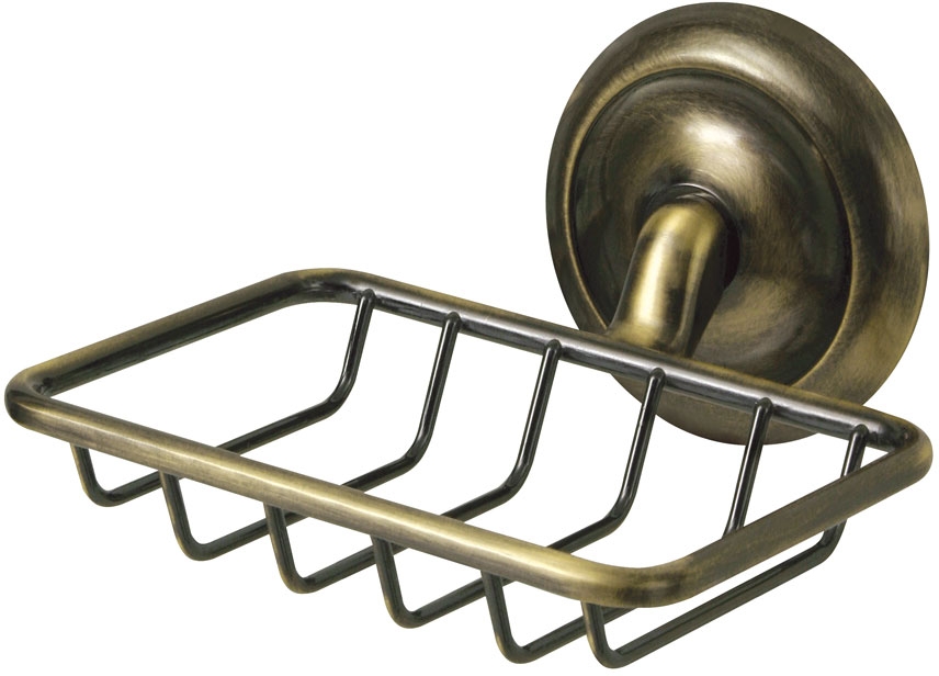 BISK Deco Seifenschale Wand messing 00406