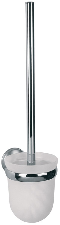 BISK Dakota Klobürste verschraubt chrom-glas-satin 71750