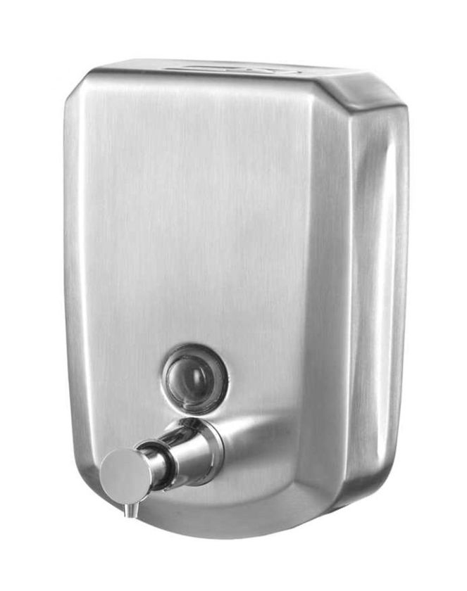 BISK Masterline Seifenspender 500 ml satin-nickel 04084