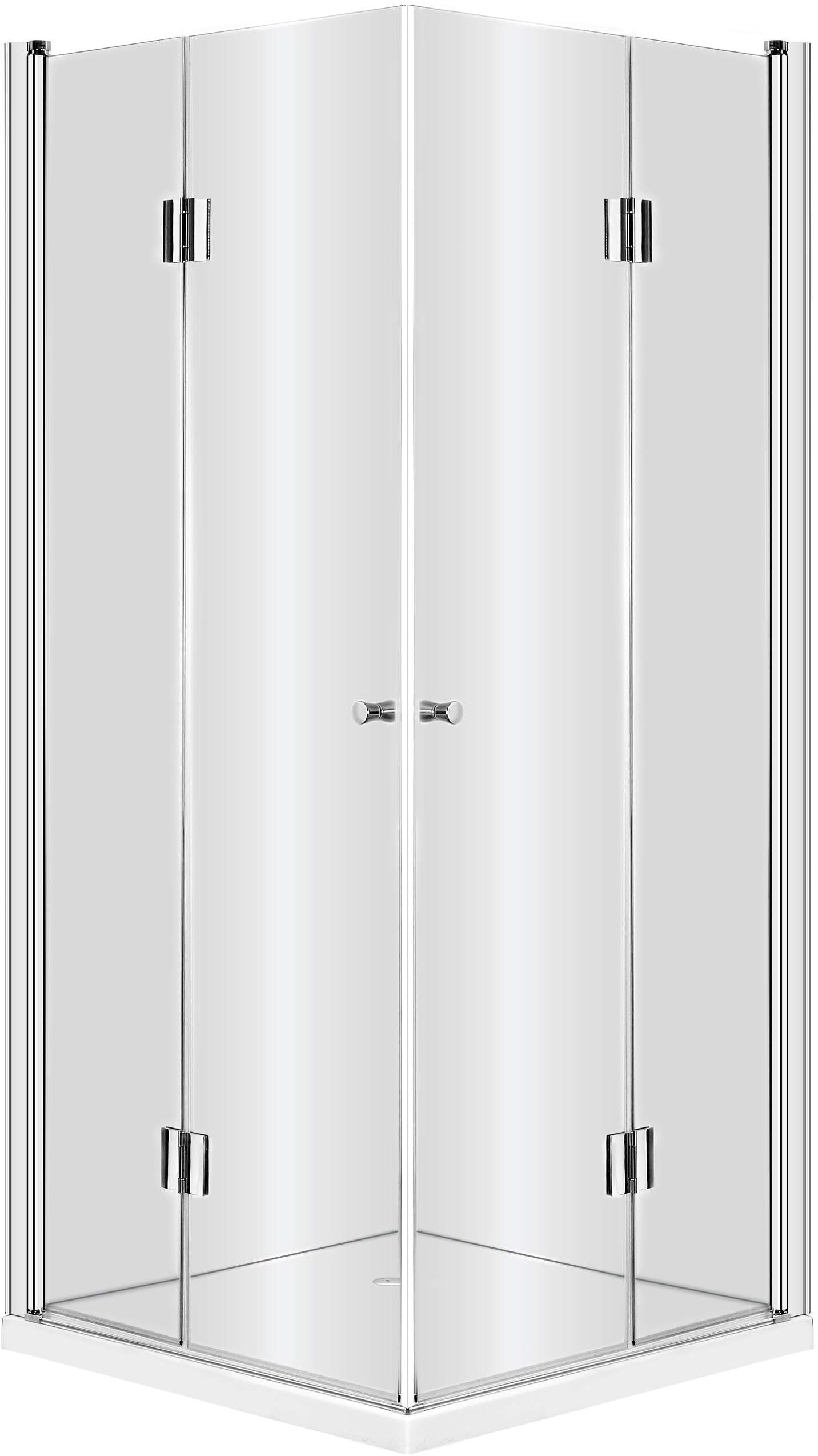 Deante Kerria Dusche 80x80 cm quadratisch chrom Glanz/durchsichtiges Glas KTK_042P