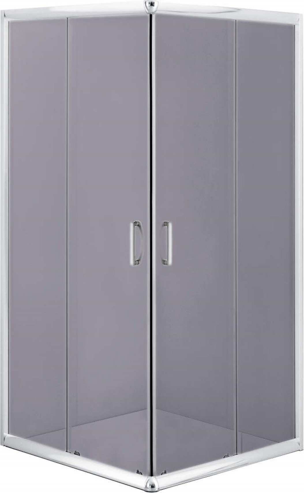 Deante Funkia Dusche 90x90 cm quadratisch chrom Glanz/Graphitglas KYC_441K