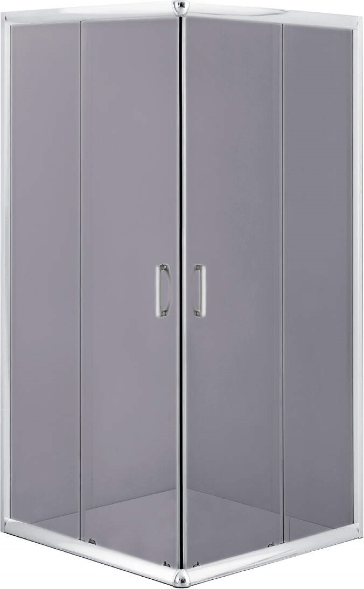 Deante Funkia Dusche 80x80 cm quadratisch chrom Glanz/Graphitglas KYC_442K