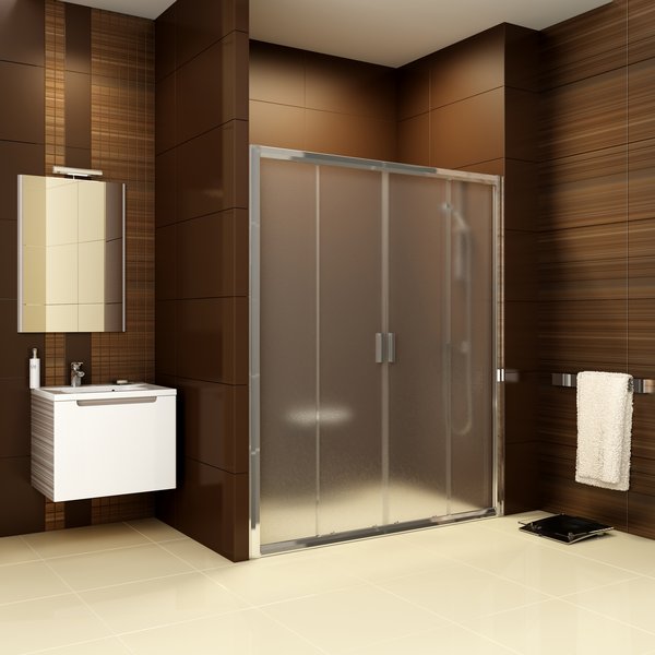 Ravak Blix Duschtüren 190 cm Schiebe- satin Matte/Glas mit Muster 0YVL0U00ZG