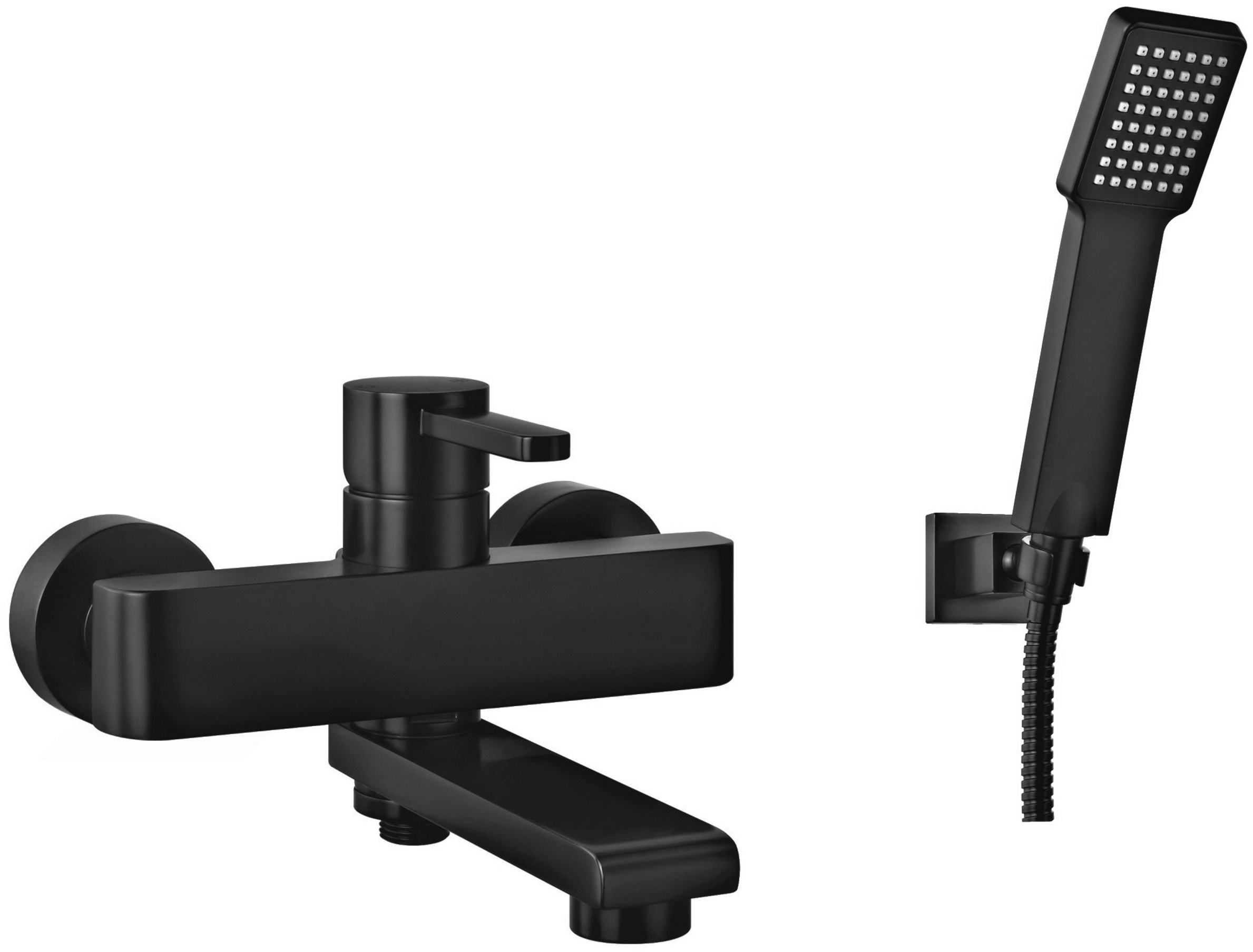 Omnires Darling Badewannen- und Duscharmatur Wandmontage schwarz DA5031BL