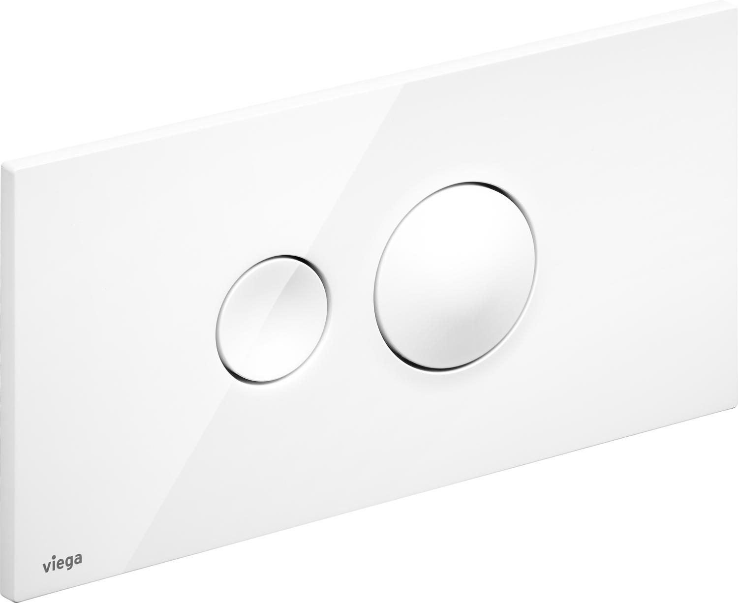 Viega Visign Betätigungsplatte für Toilette weiß 597108