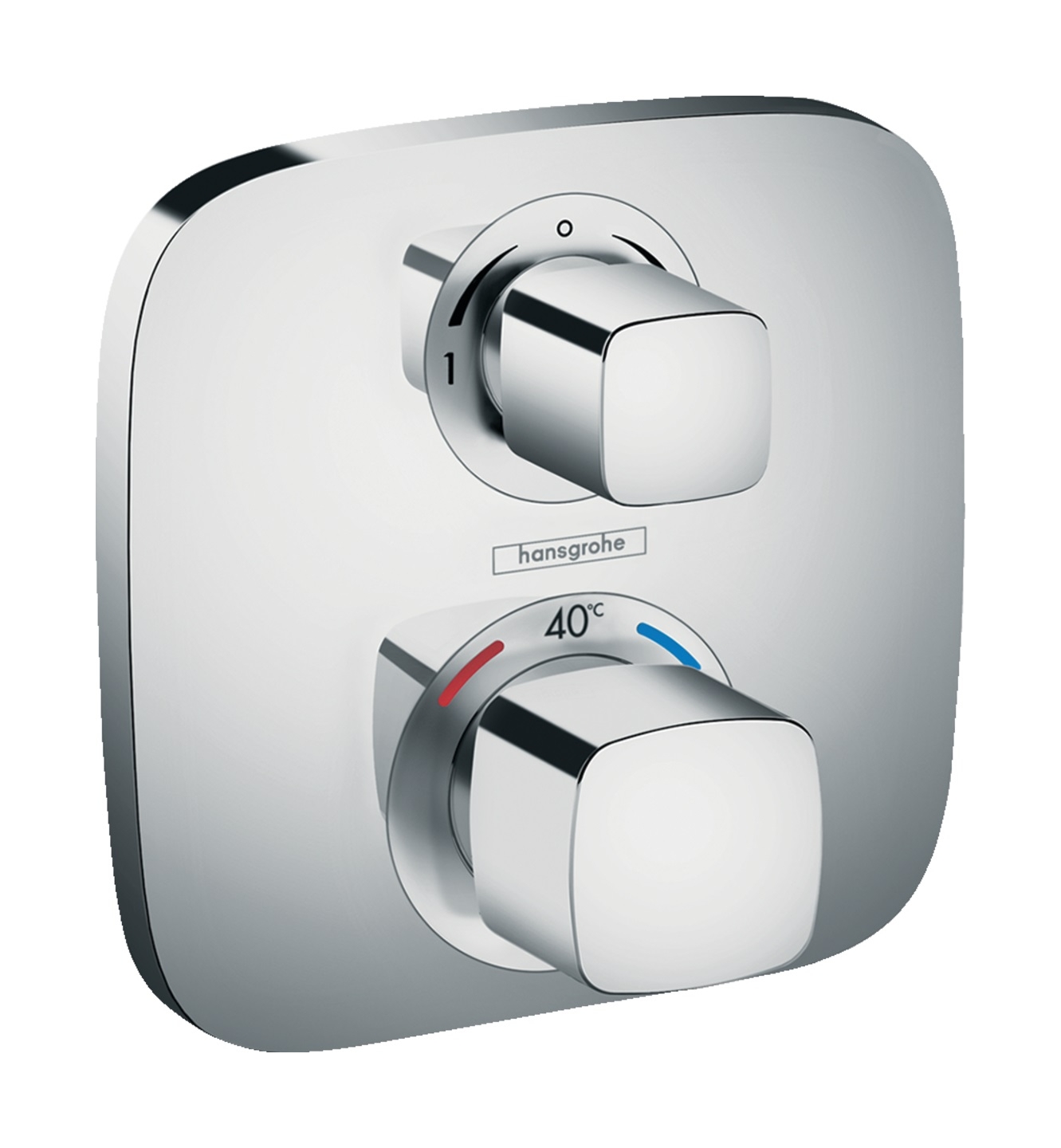 Hansgrohe Ecostat Badewannen- und Duscharmatur Unterputz mit Thermostat chrom 15708000