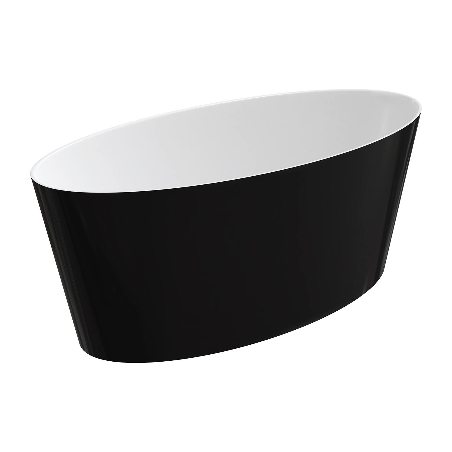 Omnires M+ Freistehende Badewanne 159x72 cm oval zweifarbig ROMA159BCP