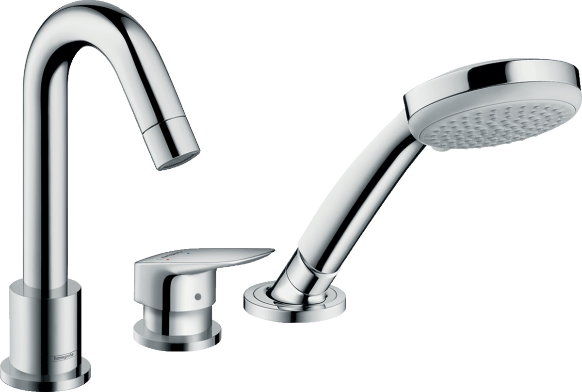 Hansgrohe Logis Badewannen- und Duscharmatur awannenmontiert chrom 71310000