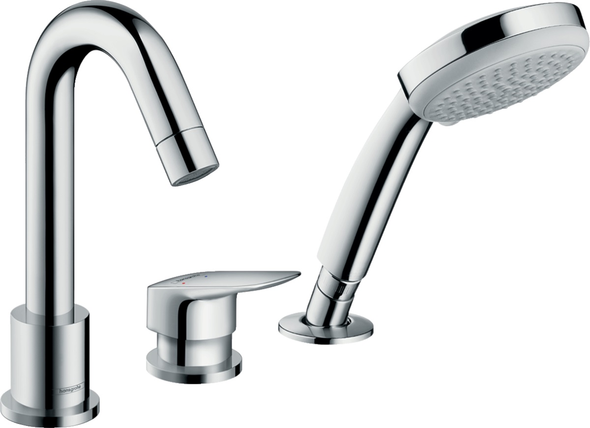 Hansgrohe Logis Badewannen- und Duscharmatur awannenmontiert chrom 71313000