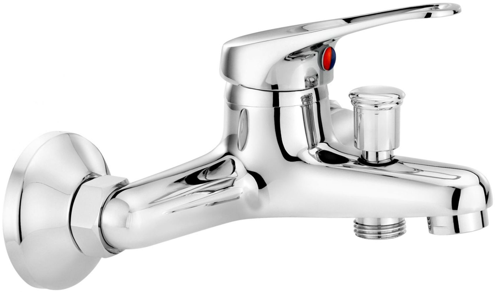 Deante Neo Lobo Badewannen- und Duscharmatur Wandmontage chrom BYU_010M