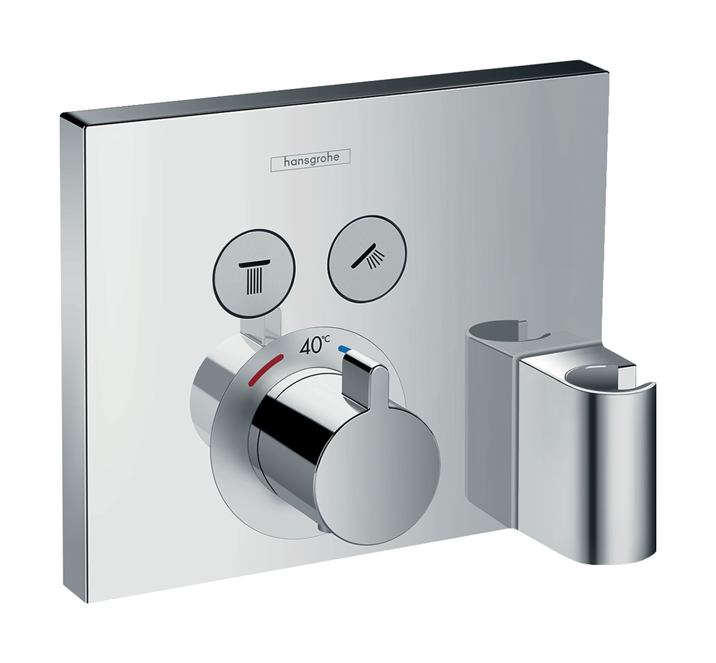 Hansgrohe ShowerSelect Badewannen- und Duscharmatur Unterputz mit Thermostat chrom 15765000