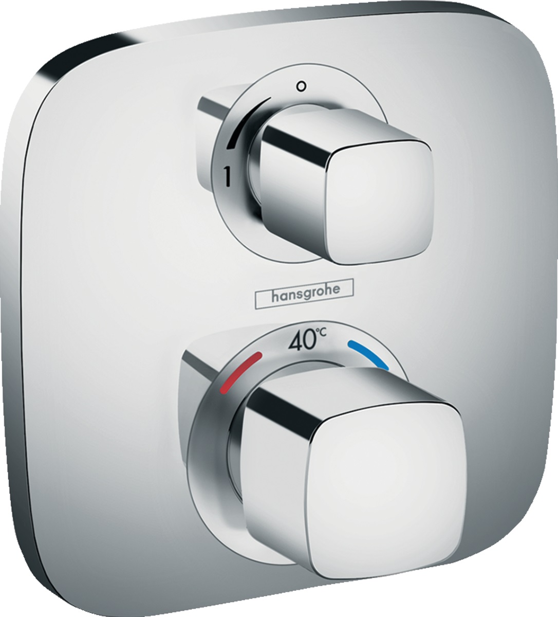 Hansgrohe Ecostat Duschbatterie Unterputz mit Thermostat StarLight Chrome 15707000