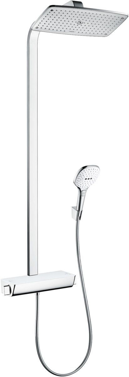 Hansgrohe Raindance Duschset Wandmontage mit Thermostat chrom-weiß 27286400