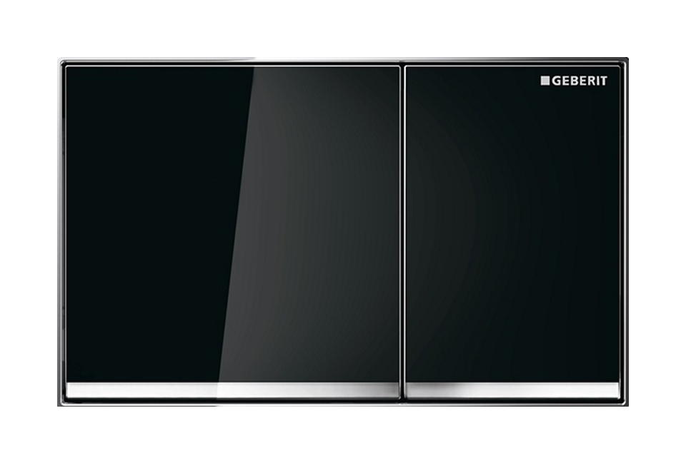 Geberit Omega60 Betätigungsplatte für Toilette schwarz 115.081.SJ.1
