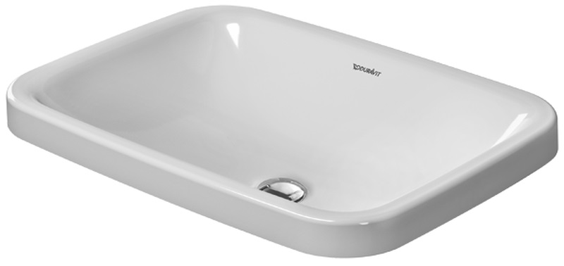 Duravit DuraStyle Waschbecken 60x43 cm rechteckig Einbauwaschbecken weiß 0372600000