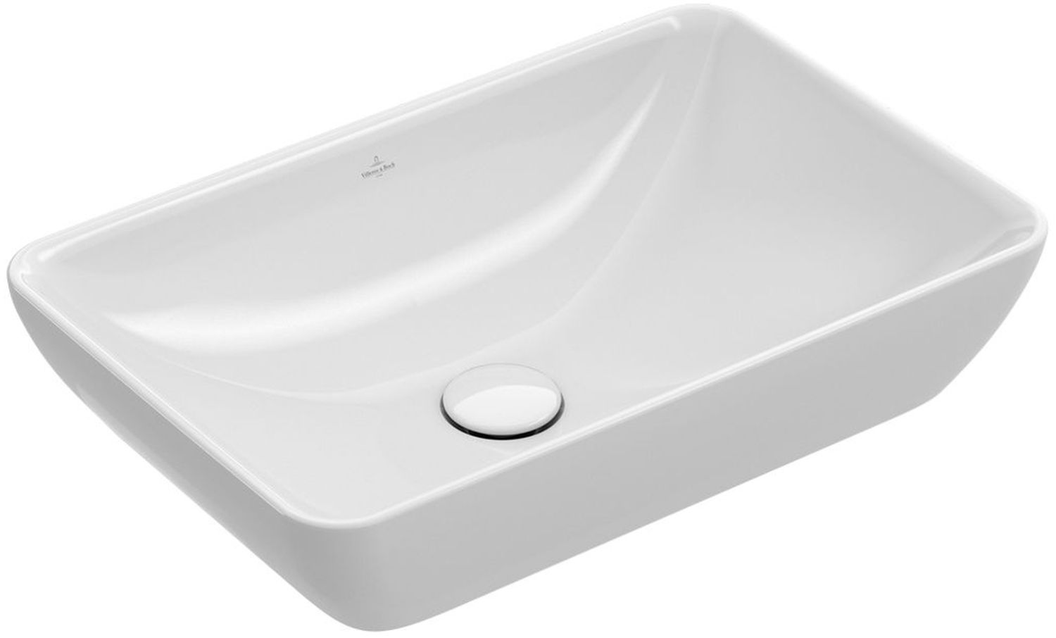 Villeroy & Boch Venticello Waschbecken 55x36 cm rechteckig Einbauwaschbecken weiß 411355R1