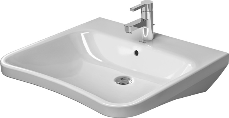Duravit DuraStyle Waschbecken 65x57 cm rechteckig Klassisch für Behinderte weiß 2329650000
