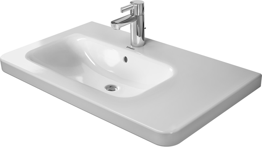 Duravit DuraStyle Waschbecken 80x48 cm rechteckig Klassisch-Möbel-mit Blatt weiß 2325800000