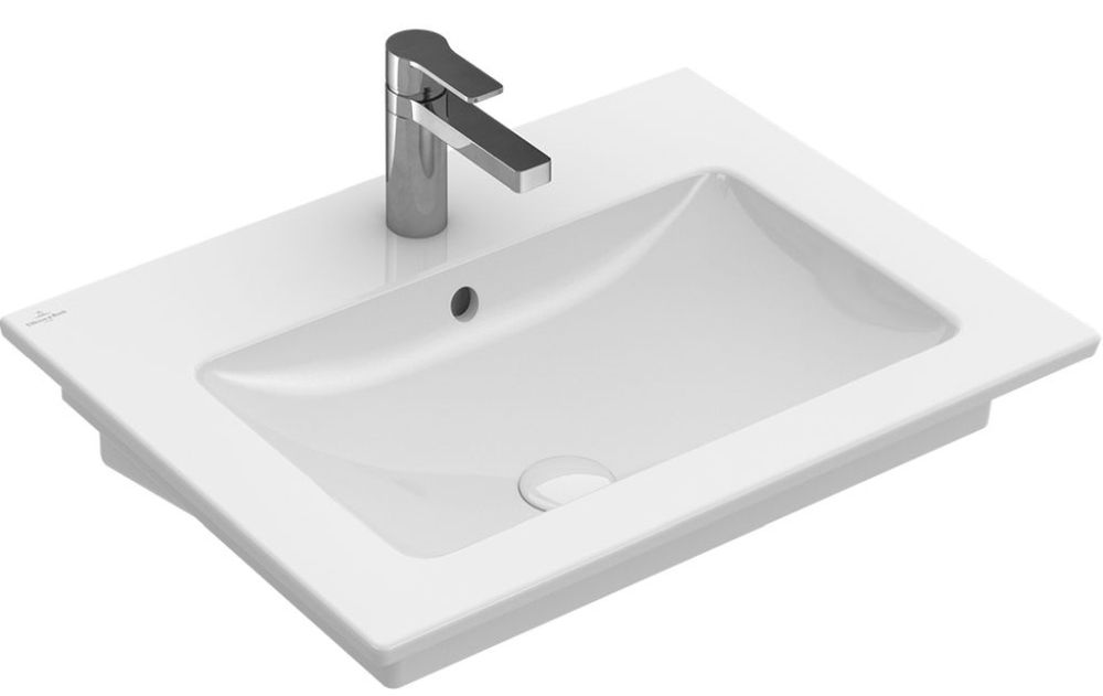 Villeroy & Boch Venticello Waschbecken 65x50 cm rechteckig Klassisch-Möbel weiß 412467R1