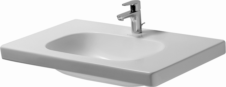 Duravit D-Code waschbecken 85x48 cm rechteckig klassisch weiß 03528500002