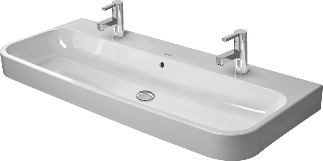 Duravit Happy D.2 Waschbecken 120x50.5 cm rechteckig Möbel weiß 2318120024