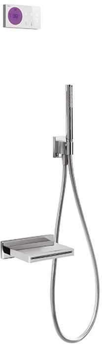 Tres Shower Technology Badewannen- und Duschset Unterputz mit Thermostat chrom-weiß 092.865.56