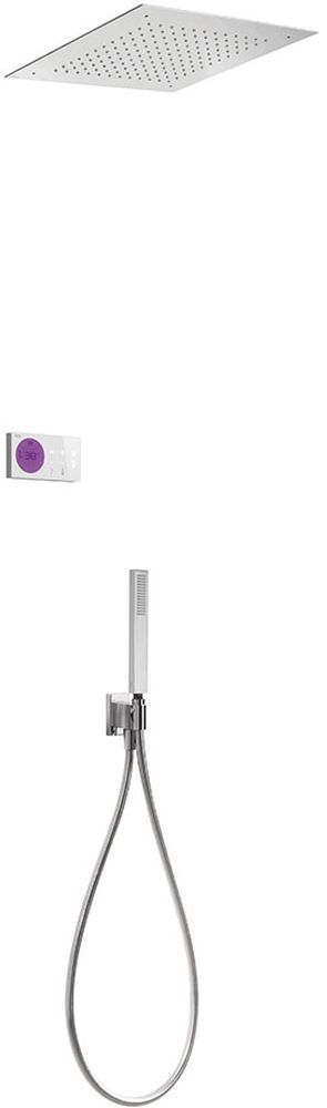 Tres Shower Technology Duschset Unterputz mit Thermostat mit Regenbrause chrom 092.865.52
