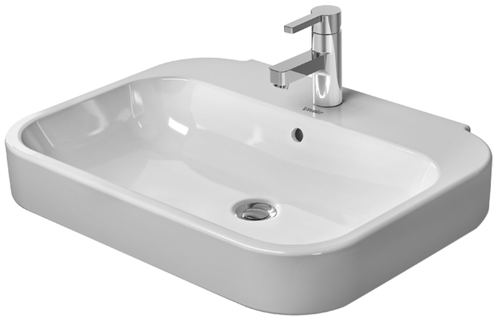 Duravit Happy D.2 Waschbecken 65x49.5 cm rechteckig Klassisch weiß 2316650000