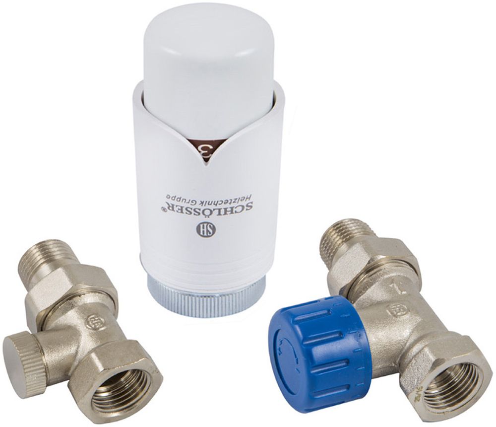 Schlosser Standard Thermostatset nickel 602200004