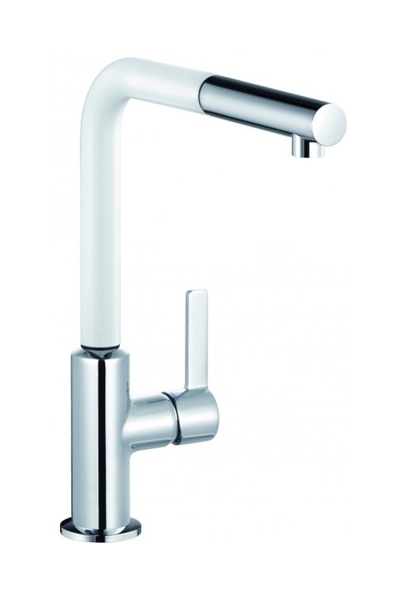 Kludi L-ine S Küchenarmatur Stehend chrom-weiß 408519375