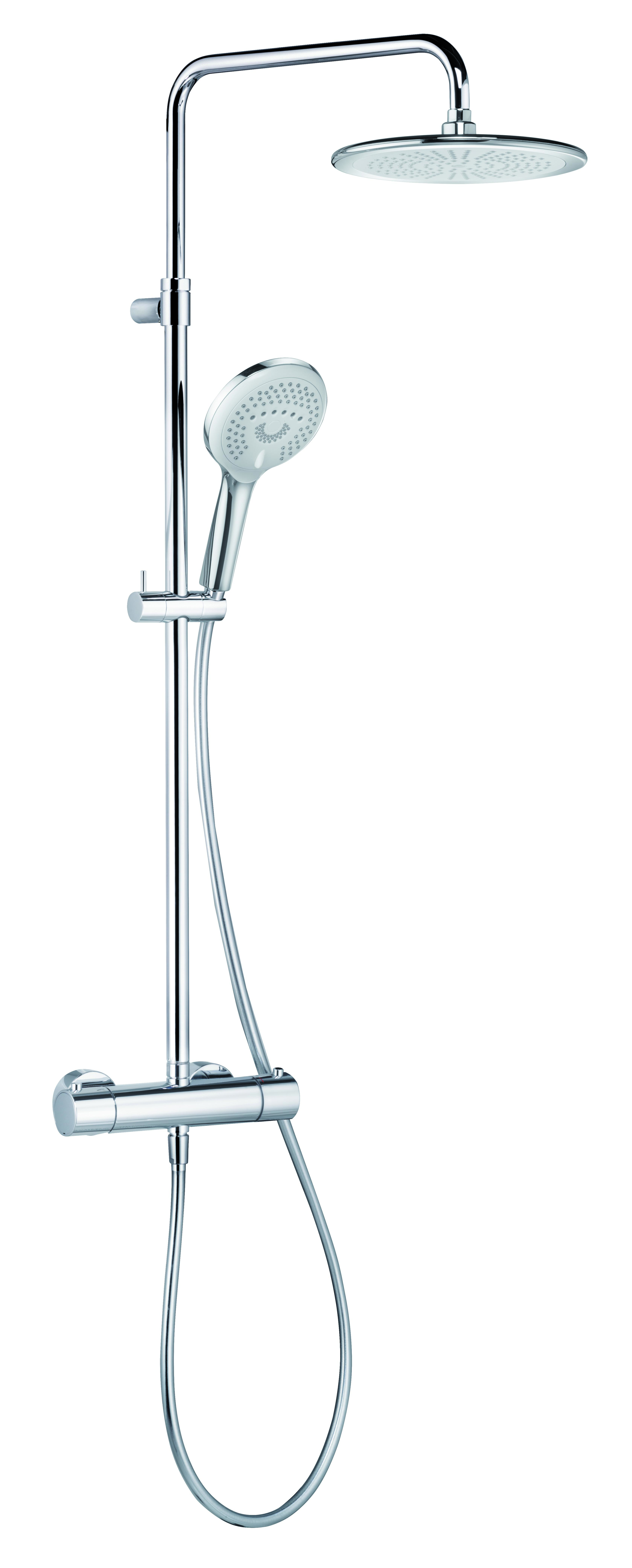 Kludi Dual Shower System Duschset Wandmontage mit Thermostat chrom 6709205-00