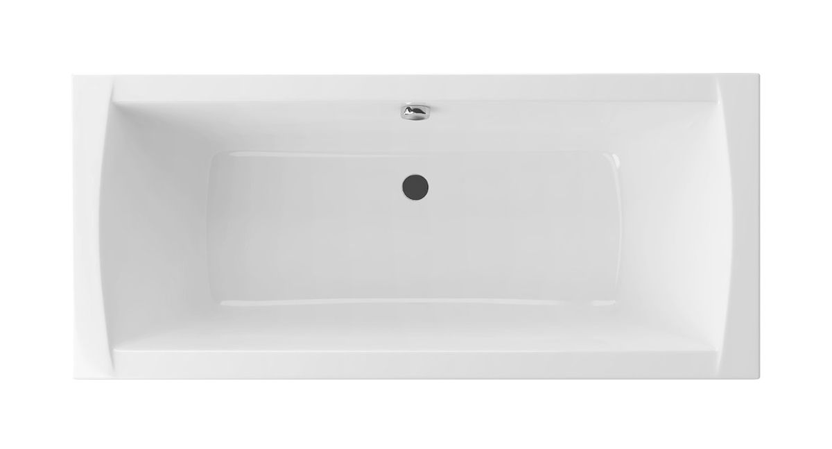 Excellent Aquaria Rechteckige Badewanne 179.5x79.5 cm weiß WAEX.AQU18WH