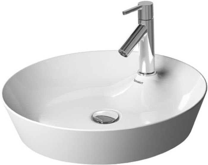 Duravit Cape Cod Waschbecken 48x48 cm rund Aufsatzwaschbecken weiß 2328480000