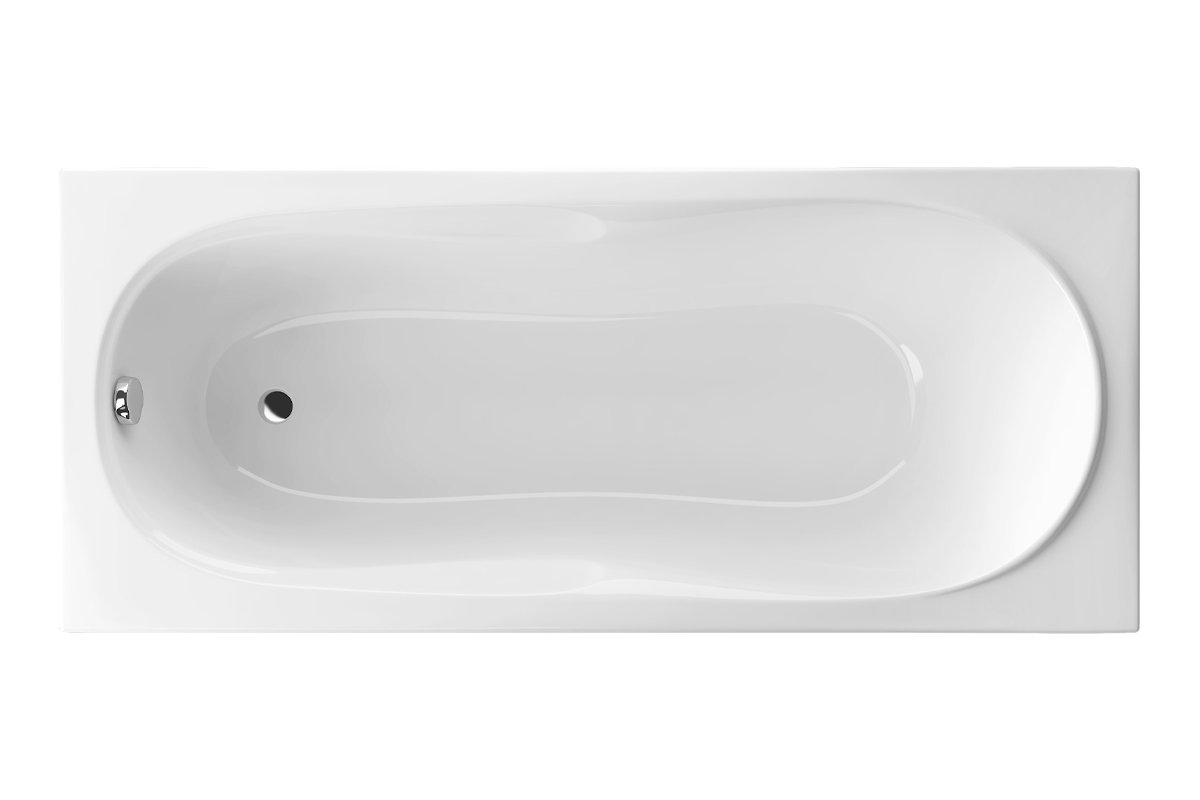 Excellent Sekwana Rechteckige Badewanne 170x75.5 cm weiß WAEX.SEK17WH