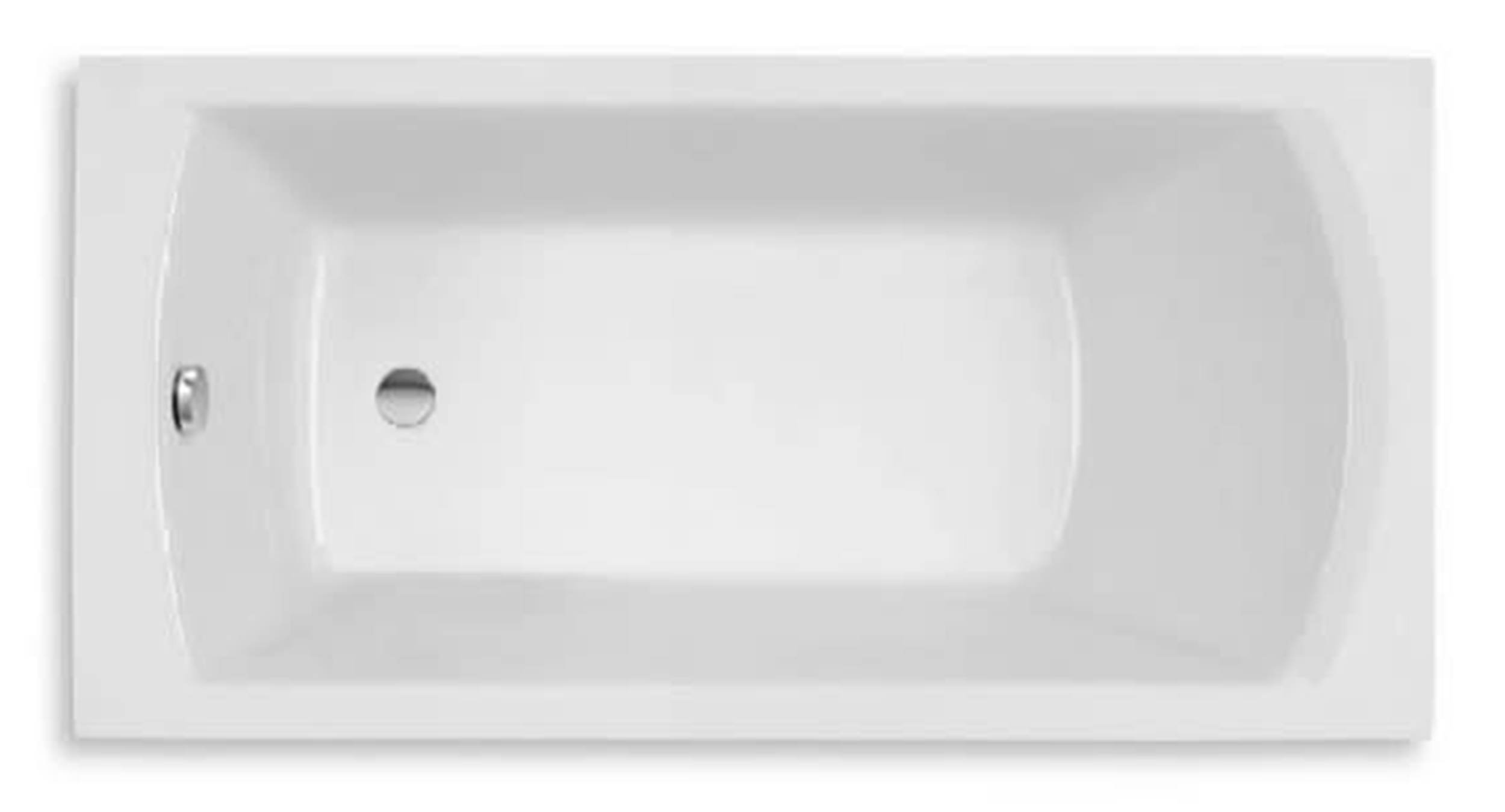 Roca Linea Rechteckige Badewanne 180x80 cm weiß A24T058000