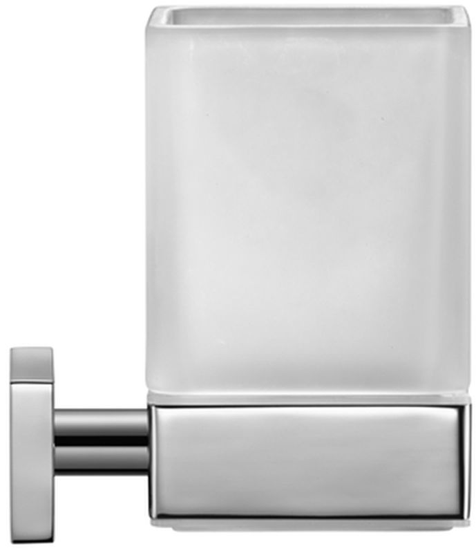 Duravit Karree Zahnputzbecher weiß-chrom 0099511000
