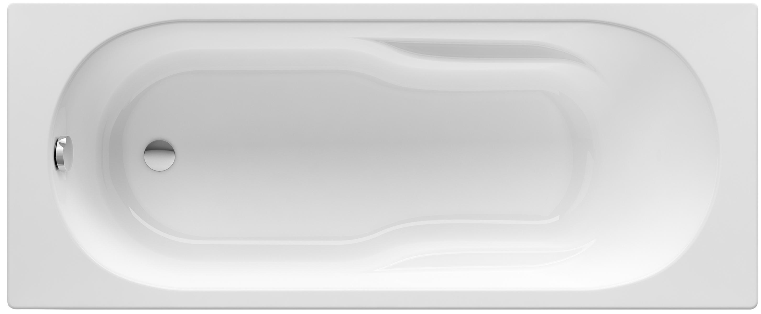 Roca Genova Rechteckige Badewanne 170x70 cm weiß A248363000